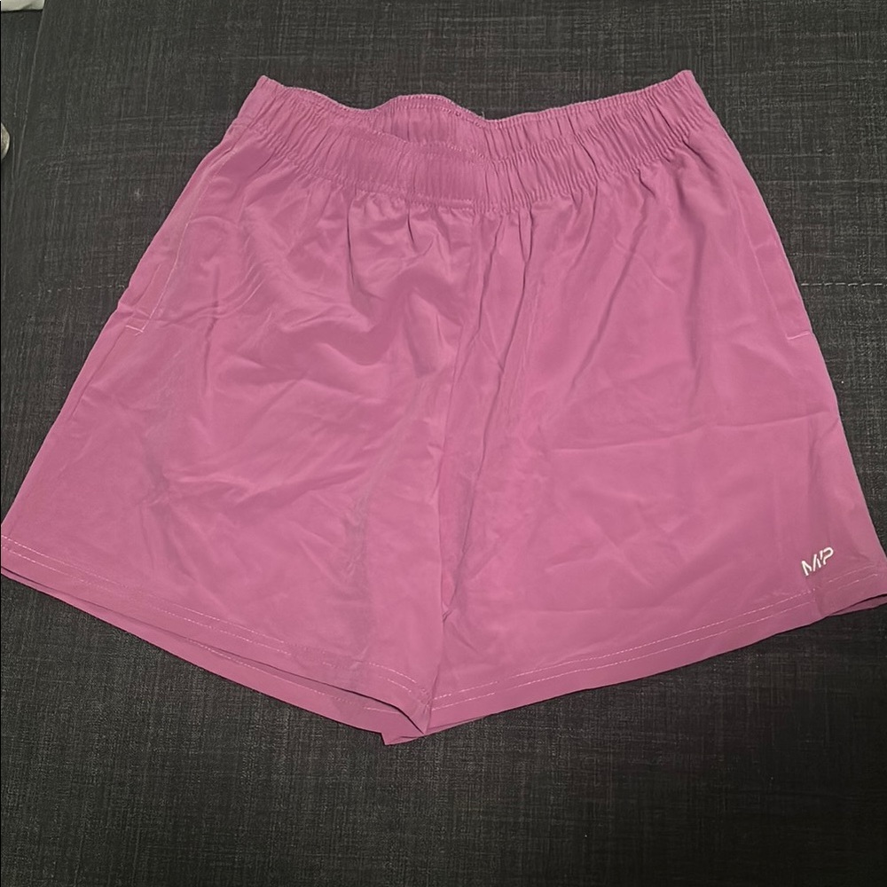 Pink Athletic Shorts with Elastic Waistband